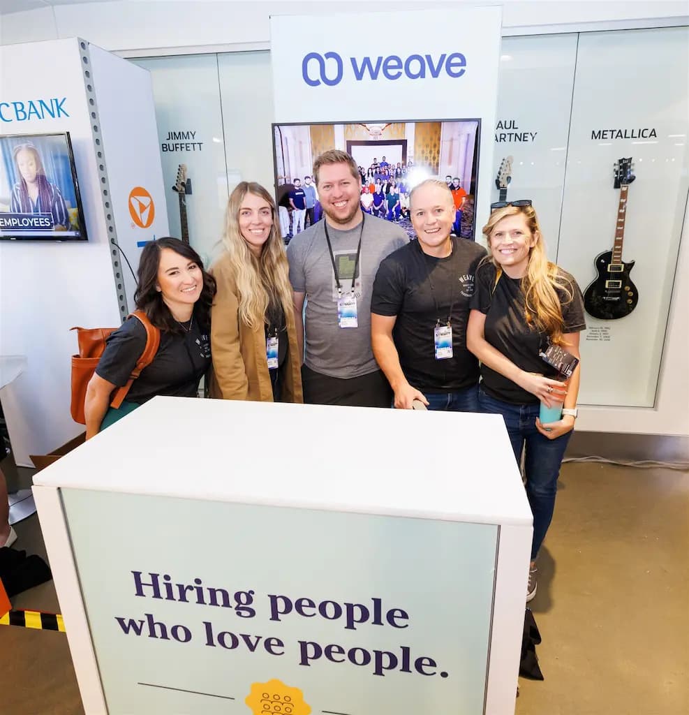 Weave booth at Silicon Slopes Summit.