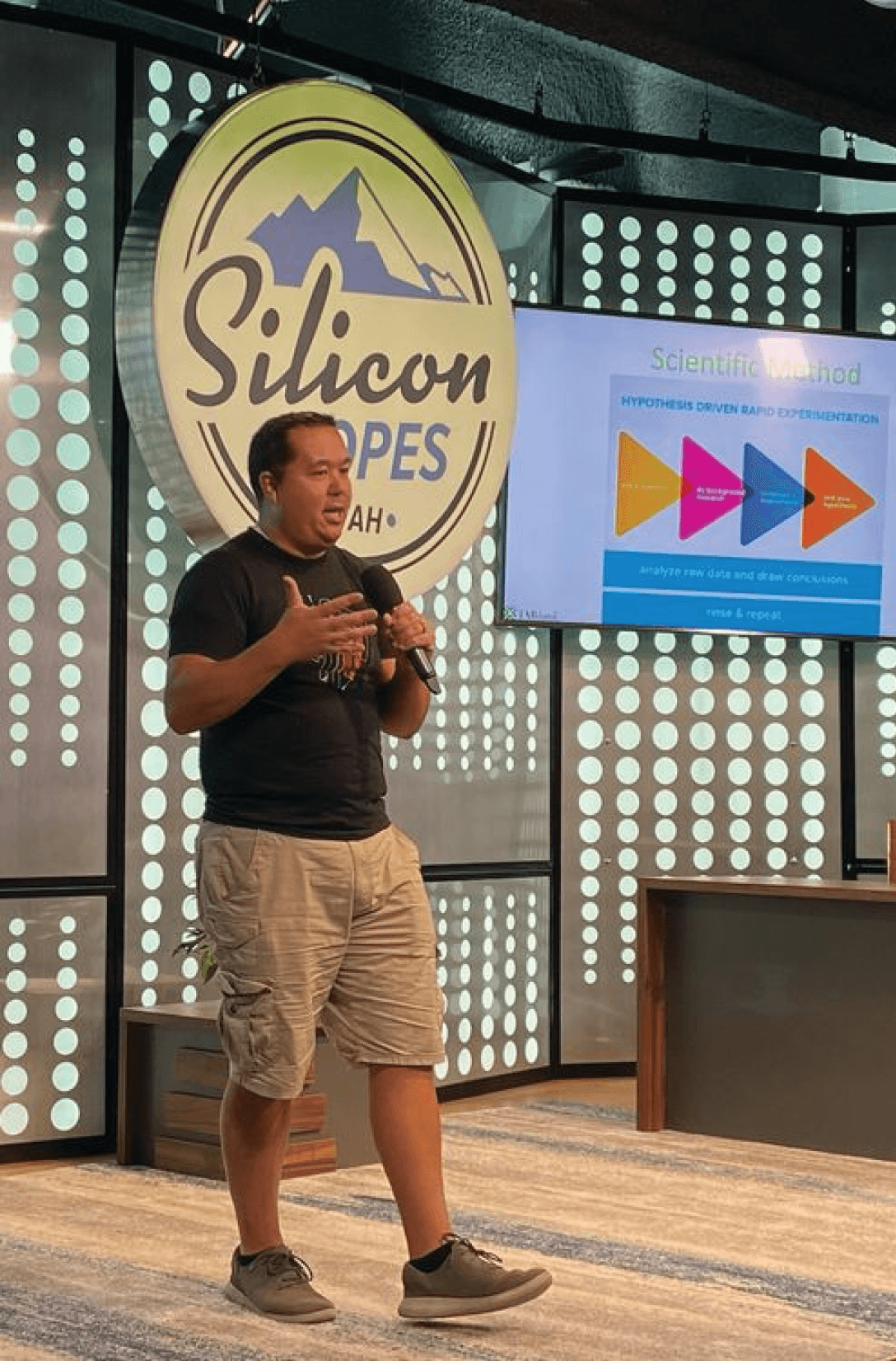 Speaker at The Silicon Slopes Stage venue.